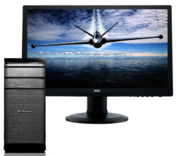 Lenovo K450e Gaming PC with G2460PQU Full HD 24